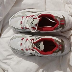 White and red x-ray tennis shoes size 8